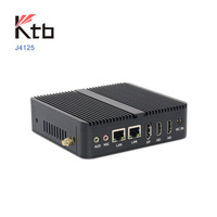 Fábrica KTB al por mayor ordenador sin ventilador j1900 j6412 j4125 N100 12V 60W I3 i5 i7 Intel industrial integrado mini pc