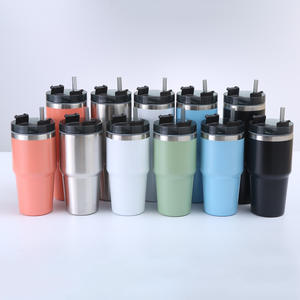Custom HIPDEER for Modern Stainless Steel Thermal <b>Tumbler</b> <b>with</b> <b>Straw</b> for Hot/Cold Drinks Home Use - Product Image 1