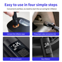 Pompe à air électrique multifonctionnelle universelle pour vélo et voiture, pompe à air pour vélo en gros avec lumière