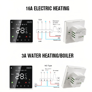 <span class=keywords><strong>Thermostat</strong></span> intelligent WiFi Tuya moderne à écran tactile pour chauffage électrique au sol, résistant à l'eau et au feu, garantie 3 ans, direct usine - Product Image 6