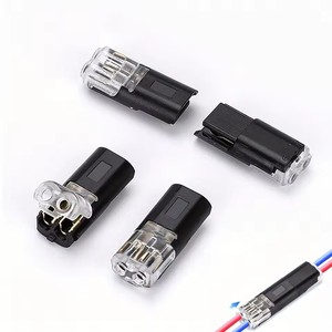 Conector de cableado rápido de doble cable de cobre, tipo interconexión D1 D2 D3, sin soldadura, sin pelar, desmontable, terminal de crimpado LED - Product Image 1