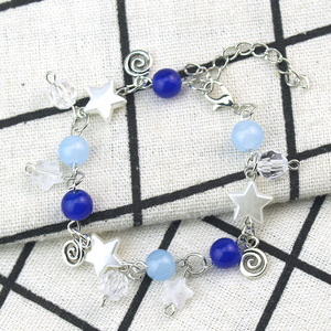 Bracelet tendance Y2K bleu, style 'Hit Me Hard and Soft', en alliage (zinc) - Product Image 2