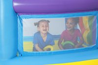 Cocofish Tropical Fruit Flamingo Oxford Cloth Inflatable Water Bounce House - Installation facile, parc aquatique de jardin pour 3-4 enfants, modèle 3-12 ans