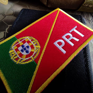 Parche Bordado con Código de País, Insignia de Bandera Multinacional para Sombreros y Ropa con Cierre de Gancho y Bucle - Product Image 3