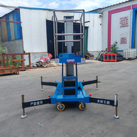 Plateforme élévatrice verticale électrique hydraulique monoplace mobile pour une personne, disponible en 4m, 6m, 8m, 10m, 12m, 14m, 16m, 18m, à vendre