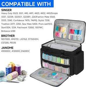 Usine BSCI, kits d'accessoires de couture de voyage, fournitures, sac fourre-tout, grande sacoche de transport imperméable pour machine à coudre - Product Image 3