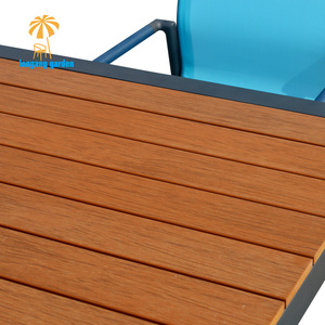 2023 Nóng Ngoài Trời Vườn Bàn Và Ghế Đặt Lưới Vải Ghế Nhựa Gỗ Bảng Đồ Nội Thất Ngoài Trời Bộ Đồ Nội Thất Sân Vườn - Product Image 3