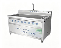 Groentewasmachine Ozon Ultrasone Fruitreiniger Machine Commerciële Voedselreiniger Wasmachine