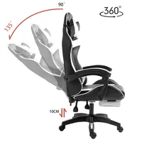 Chaise de bureau de luxe confortable et pivotante pour salle de sport électronique, chaise de jeu d'ordinateur