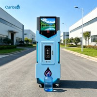 Distributeur d'eau RO commercial 24h/24 et 7j/7 à fonctionnement automatique sans surveillance, kiosque de remplissage de bouteilles à alimentation fiable pour parcs industriels