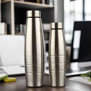 Bottiglie d'acqua con Logo personalizzato 650ml 1000ml acciaio inossidabile Unisex bere diretto con rivestimento Anti-corrosione per tour - Product Image 6