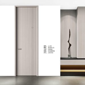 Fabricant chinois de premier plan, porte en bois de fibre de verre de haute qualité, design moderne pour chambre à coucher, porte intérieure en bois - Product Image 3