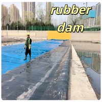 Bâche en caoutchouc EPDM JBD3.0-220220-3 avec dureté Shore 38-65, noire/multicolore, pour la rénovation des rivières urbaines