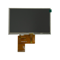 Layar LCD TFT Modul Sentuh Resistor 5 Inch IPS 800 * 480 Konektor RGB 40PIN IC Driver ST7262