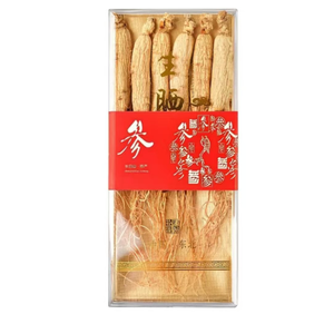 8年干有机人参根6个 (100g) 免费送货草药提取物水提取包装在桶和真空瓶中 - Product Image 1