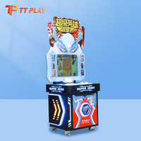 Machine de jeu d'arcade à monnayeur pour enfants, en métal, avec distribution de billets et de cartes Super Héros, pour centre de divertissement FEC
