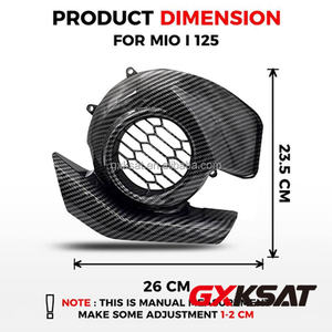 GXKSAT Cache-ventilateur en plastique couleur personnalisée pour moto et scooter Mio 125 A-CLASS Cache-ventilateur en plastique Mio I 125 - Product Image 2