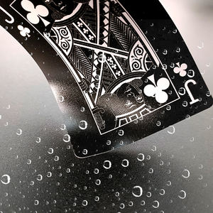 Logotipo personalizado a prueba de agua para Casino <span class=keywords><strong>Poker</strong></span> Naipes Tarjetas de plástico para eventos <span class=keywords><strong>VIP</strong></span> con embalaje personalizado - Product Image 1