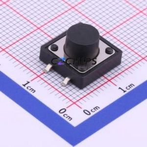 UK-B0262-G7.5-250 Tactile Switch SMD-4P,12x12mm Switch Single Pole Single Throw Round Button 2.5N Vertical Mount - Product Image 1