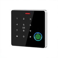 Clavier intelligent étanche K3QW TTLock WiFi avec lecteur de code QR, carte RFID, écran tactile, lecteur de mot de passe biométrique et stockage cloud pour contrôle d'accès