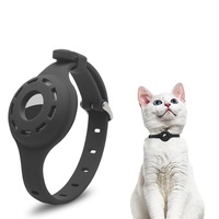 Étui de protection pour AirTag de haute qualité, traceur GPS intelligent pour chat et chien, mini traceur GPS pour animaux de compagnie, collier respirant en PU/Nylon réfléchissant et confortable