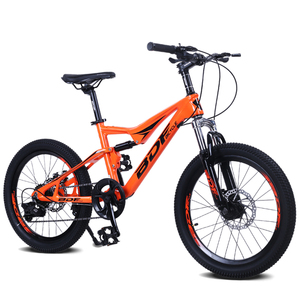 Directo de fábrica, <span class=keywords><strong>bicicleta</strong></span> de <span class=keywords><strong>montaña</strong></span> para niños de <span class=keywords><strong>doble</strong></span> suspensión de 7 velocidades con freno de disco, pedal ordinario, horquilla de acero, tienda china a granel - Product Image 3