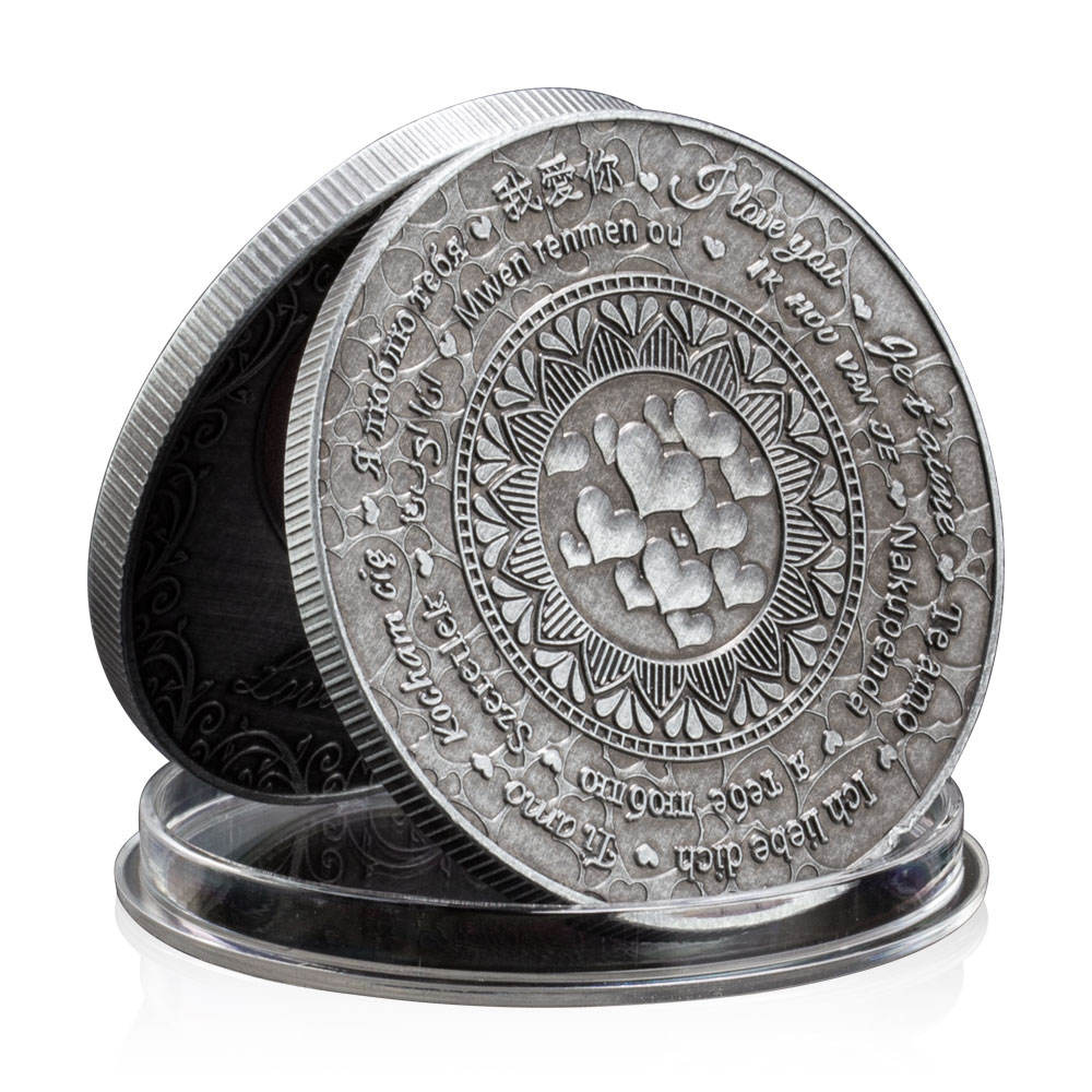 Forever Love Coin Gift - Collectible Silver Plated Souvenir