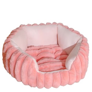 Coussin rond pour chat en fausse fourrure, doux, pour toutes les saisons, sommeil profond, antidérapant, grande taille, maison pour chat - Product Image 5
