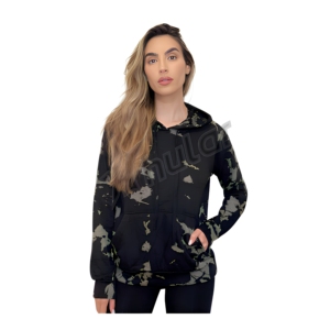 Sportswear <b>Hoodie</b> Workout Fitness <b>Fleece</b> Plus Size Sweatshirt for Women Waterproof Breathable Winter Lined Pockets - Product Image 1