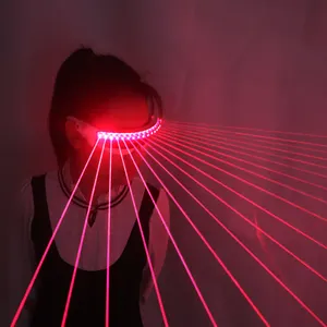 650nm Red Laser Glasses Party LED Sunglasses 18pcs laser influx of people stage flashing glass sexy gogo Show Supplies