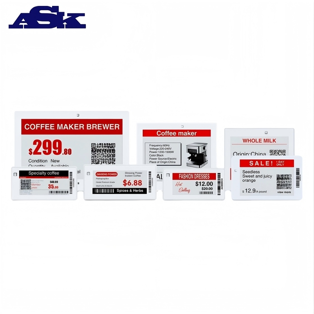 Custom Digital Price Tag E-Paper Electronic Shelf Label Digital Price Tag ESL for Supermarkets Three Colours