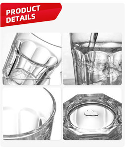 Đồ dùng nhà hàng Dịch vụ căng tin Đồ uống Ly trà Ly giữ nhiệt 12 oz Ly nước có ga bằng polycarbonate Ly bia nhựa tái sử dụng - Product Image 4