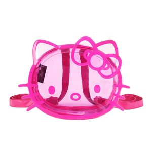 Nueva <span class=keywords><strong>Mochila</strong></span> <span class=keywords><strong>Mini</strong></span> con Marco Externo de PVC Transparente con Diseño de Hello Kitty para Niñas, Cierre de Cremallera, Impermeable, 12 Pulgadas - Product Image 1