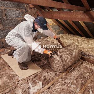 HUAYUE 50mm couverture isolante en fibre de verre haute densité rouleau de laine de verre pour <span class=keywords><strong>isolation</strong></span> en fibre de toit de grenier matériau d'<span class=keywords><strong>isolation</strong></span> thermique - Product Image 1