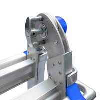 Échelle escamotable en aluminium VIETLADDERS, verrouillage manuel, usage domestique, multi-usages, construction extérieure, combinaison NVLB-45