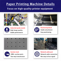 Imprimante papier à alimentation automatique à grande vitesse, impression en un seul passage, machine d'impression en un seul passage pour boîtes à pizza, gobelets, ventilateurs, enveloppes, sacs en papier
