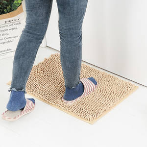 חם מוכר צבע מוצק גודל סטנדרטי 40*60 ס "מ אנטי להחליק אמבט chenille מחצלות - Product Image 4