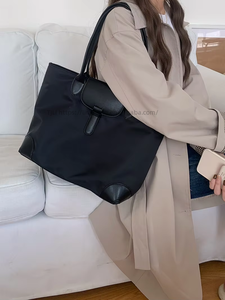 Sac à bandoulière simple en cuir PU pour femme, grand sac fourre-tout pour étudiante, sacs messager pour dames - Tanjing - Product Image 2