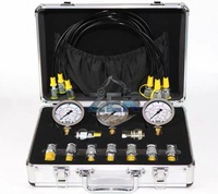 Pièces d'excavateur ZEK, kit de test de pression hydraulique à 4 jauges, outil de diagnostic