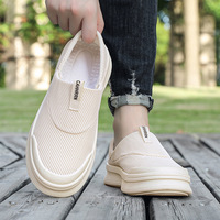 Nouvelles Chaussures Décontractées Homme Printemps 2026 à Lacets Basses en Maille Respirante Confortables et Tendance
