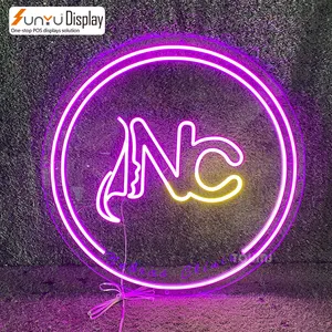 Led Neon Light Signs Custom Acrylic Letters Wedding Birthday Happy Bar Letter Glass Happy Birthday Neon Sign