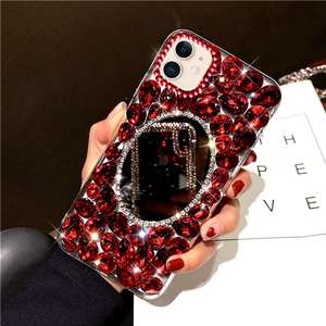 Nuova Custodia di Lusso con Cristalli e Diamanti Fatti a Mano per <span class=keywords><strong>iPhone</strong></span> <span class=keywords><strong>6</strong></span> 7 8 <span class=keywords><strong>Plus</strong></span> Xr X Xs Max 11 12 13 14 15 16 17 Air <span class=keywords><strong>Plus</strong></span> Pro Max - Product Image 3