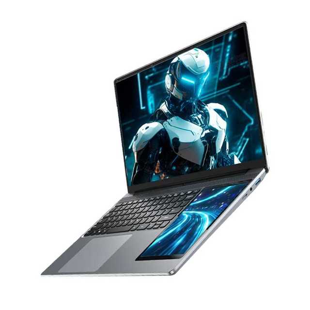 New OEM 15.6 Inch + 7 Inch Touch Dual Screen 16GB 1TB SSD Intel Celeron Processor N95 Business Laptop
