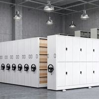 Étagères mobiles compactes verticales pour le rangement des boîtes d'archives, système de classement mobile haute densité