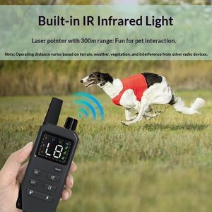 Afstandsbedienbare hondentrainer met ultrasone vibratie, elektrische schok & IR infrarood anti-blaf trainingshalsband - Product Image 5
