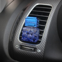 Diffuseur d'arômes pour voiture en verre, forme nid d'abeille réutilisable, teinté, or, bleu, rose, parfum, bouteille vide de 8 ml avec clip