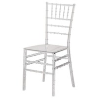Chaise de mariage Chiavari transparente en acrylique, empilable, pour événements, capacité 660 lbs, vente en gros