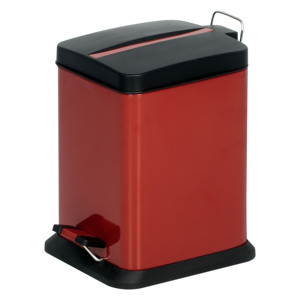 Cổ Điển Vuông Thép Thùng Rác <span class=keywords><strong>Bin</strong></span> Với Nắp Nhựa Và Bàn Đạp Chân Cho Phòng Khách Sạn Tái Chế Vật Liệu Thép Không Gỉ - Product Image 4