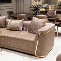 Lizz Furniture Factory vend directement des canapés en velours de luxe pour salon, canapé sectionnel 2+3 places, production sur mesure de canapés pour salon