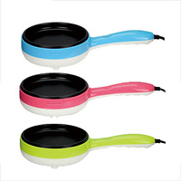 Zogifts Mini poêle à frire électrique multifonctionnelle à fond plat poêle à omelette antiadhésive cuiseur à oeufs